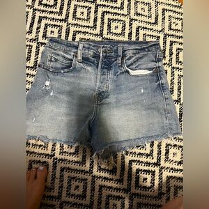 Old Navy Blue Jean Shorts Distressed Frayed Hem